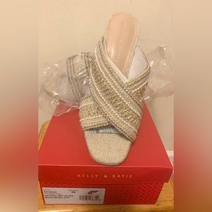 Kelly & Katie Jute Wedge Sandal Size 8M